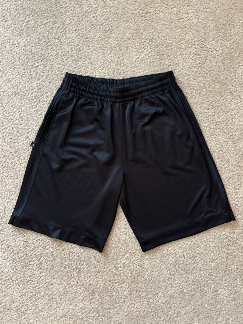 Nike Air Jordan Shimmer Basketball Shorts 2020 Medium Black On Black AJ1122 011
